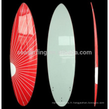 2016 VENTE CHAUDE planche de surf/planche de surf en fibre de verre époxy solide et plus légère
